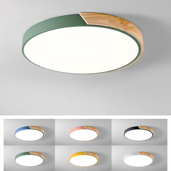 

ceiling lights nordic modern minimalist led macaron living room bedroom study lamp solid wood creative personality lighting