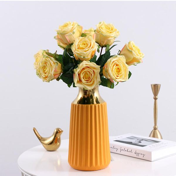 

decorative flowers & wreaths rose artificial decorations fake wedding decoration plants christmas dried