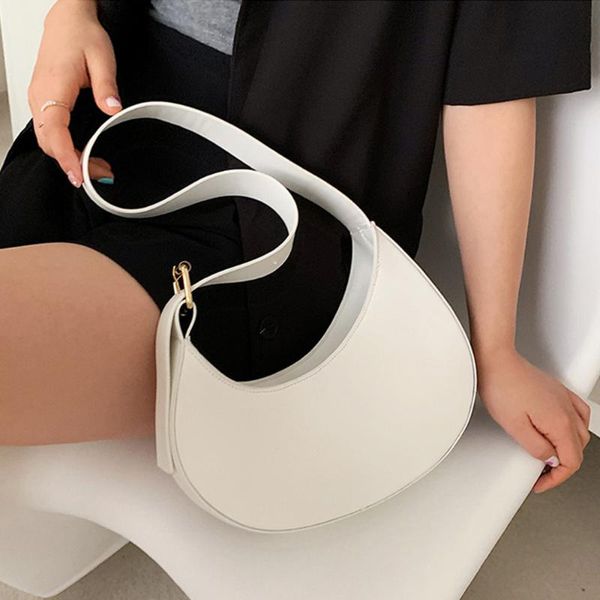 

evening bags female pu leather shoulder underarm bag for women simple pure candy colors cute ladies handbags irregular design totes