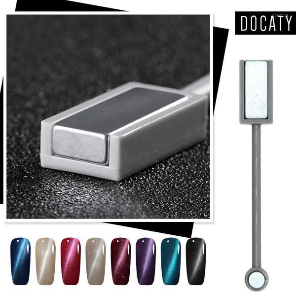 

docaty chameleon soak off uv gel lacquer manicure nail art cat eye magnet polish set magnetic varnish1, Red;pink