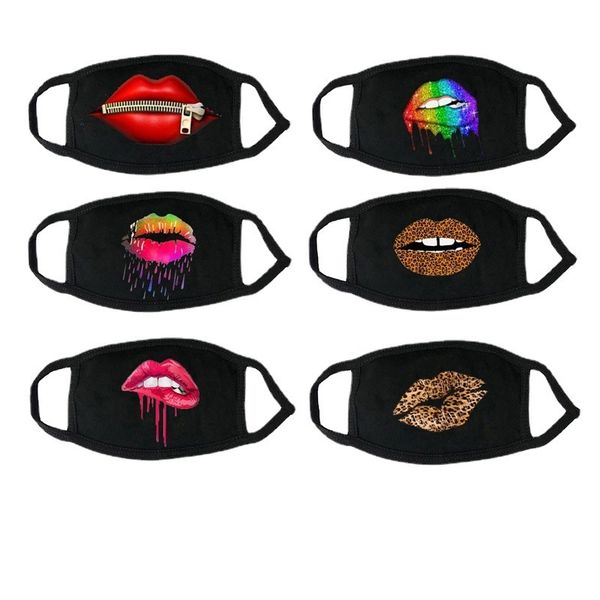

custom logo new cotton personality funny mouth digital dust and wind proof mask