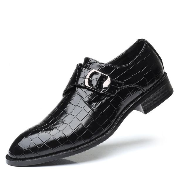 

dress shoes mazefeng fashion leather men for offical business casual gentleman formal wedding party, Black
