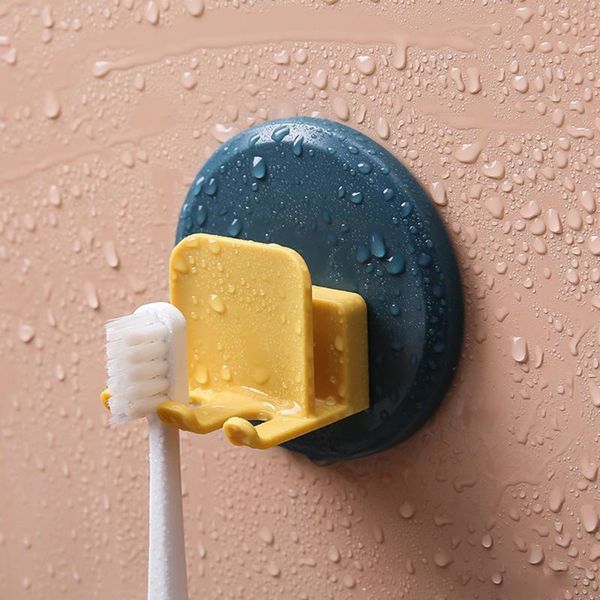 

wall mounted toothbrush holder cup stand creativity plug wire socket kitchen storage bathroom accessories holders