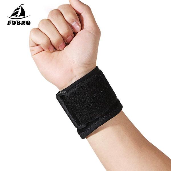 

wrist support 1pc sports wristband gym power training bracers weightlifting protector pressure cuff wind belt men wraps, Black;red