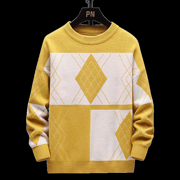 

men's sweaters 2021winter large size sweater 2xl-7xl fashion round neck long sleeve retro loose casual pullover, White;black