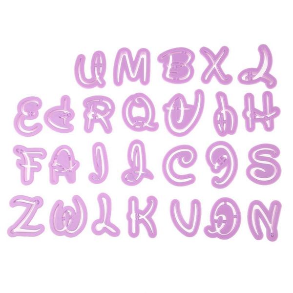 

cake tools english letters shape cookie cutter mold biscuit decorating