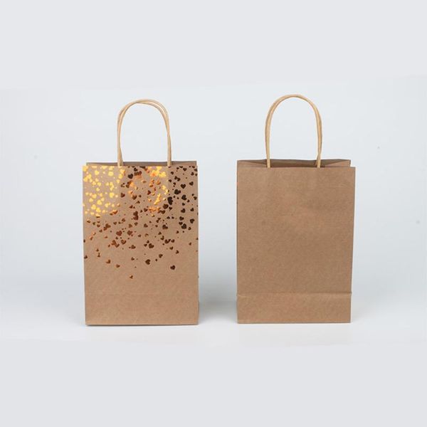 

bronzing gift bags with handle love stars festival party packaging bag wedding favor boxes tote case wrap