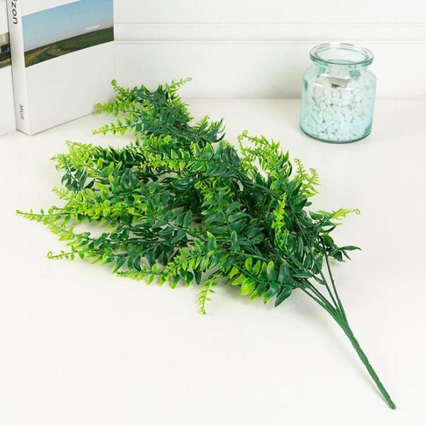 

decorative flowers & wreaths artificial plants vine fake grass plastic plant home garden decor simulation leaves green
