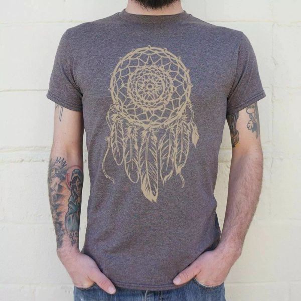 

dream catcher t-shirt | mens short sleeve graphic t-shirt, White;black