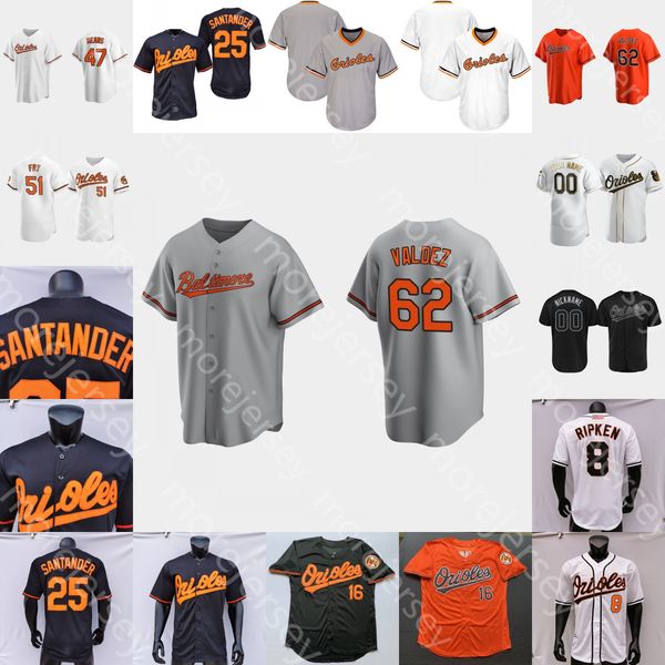 

2021 custom baseball keegan akin jersey thomas eshelman austin wynns kelvin gutierrez domingo leyba 8 cal ripken 5 brooks robinson 33 eddie, Blue;black