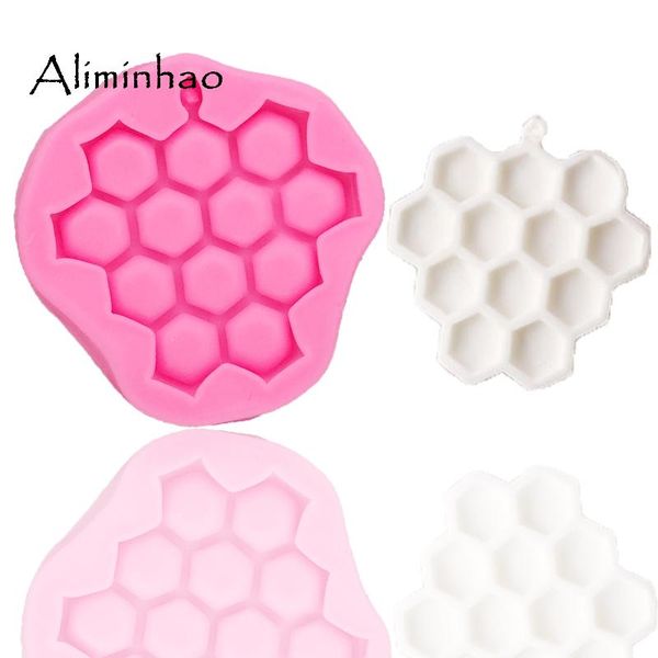 

baking moulds b1279 bee honeycomb silicone mold fondant cake decorating tools chocolate gumpaste mould
