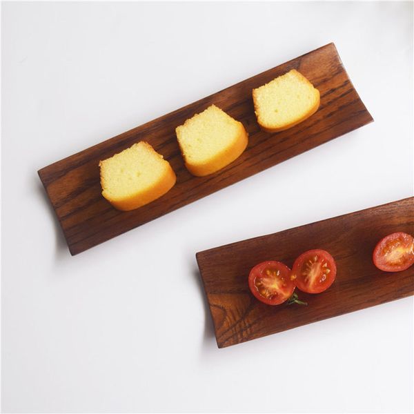

rectangular wooden tray japanese sushi sashimi dishes plates snack tray dried fruit plates