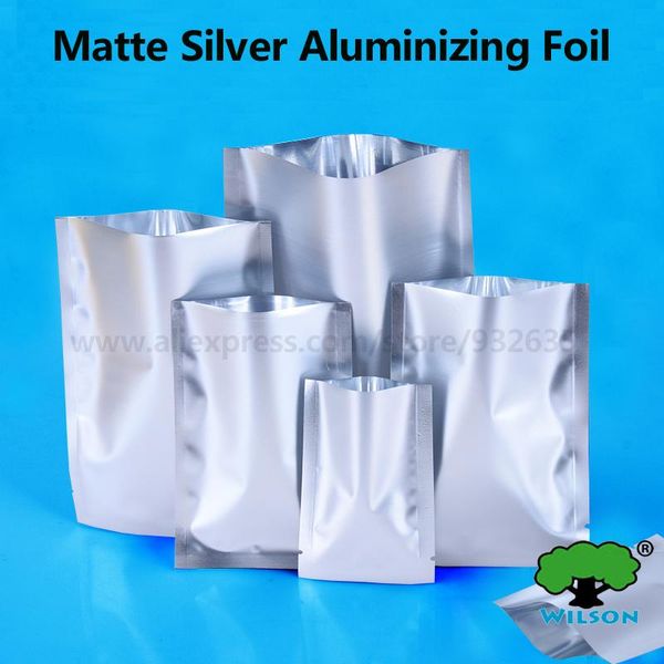 

food savers & storage containers matte silver colorful aluminizing foil 100 pcs plastic frosted bag storage,gadgets,party,gif, tea,cosmetics