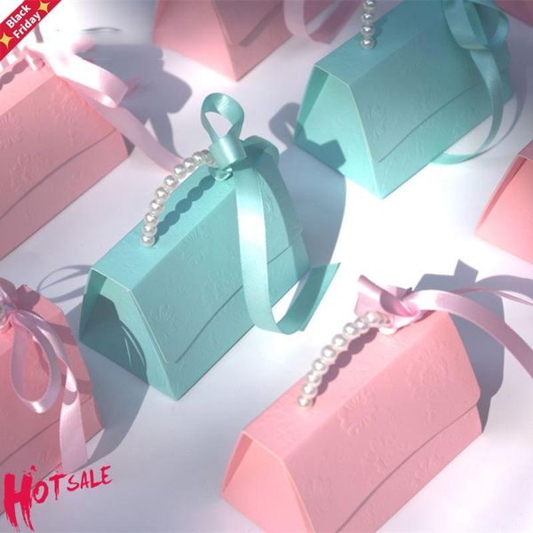 

10pcs/lot portable party wedding favor candy boxes baby shower gift box wrap