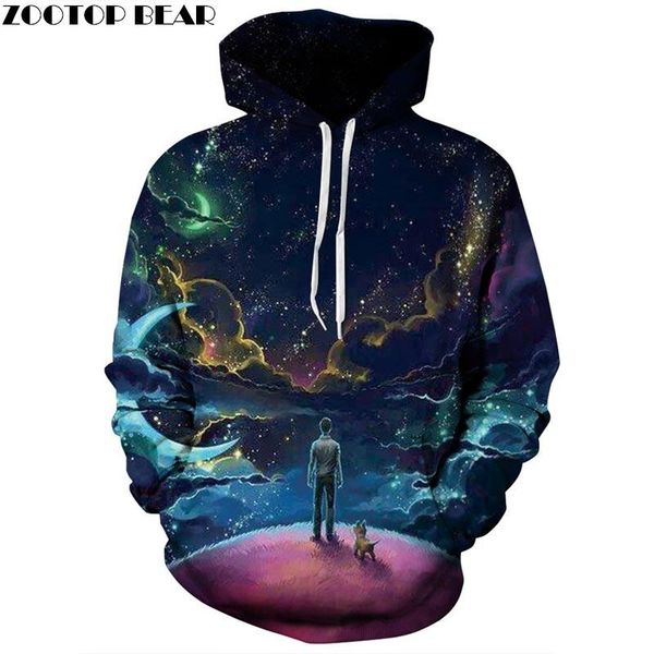 

women's hoodies & sweatshirts 3d printed men women hooded pullover autumn winter 6xl tracksuits pocket male, Black