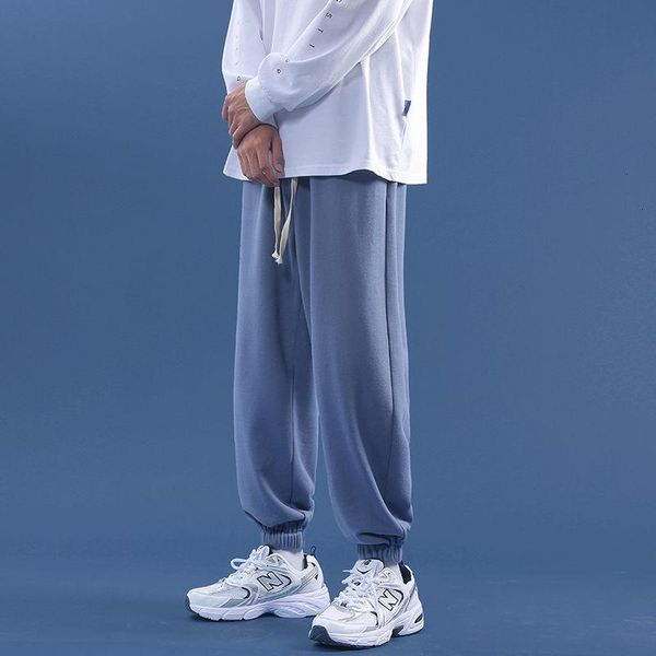 

women's pants & capris hybskr joggers drawstring sweatpants wite pocket 2021 korean woman solid color casual lounge wear bottoms, Black;white