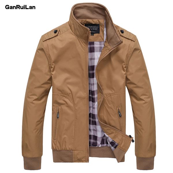 

fashion spring men's jackets solid coats male casual stand collar jacket outerdoor overcoat m-xxxxl jk18030 210518, Black;brown