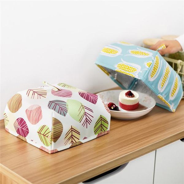 

kitchen storage & organization 10pcs waterproof protect food cover tent dome net umbrella picnic folded anti mosquito for lunch dinner