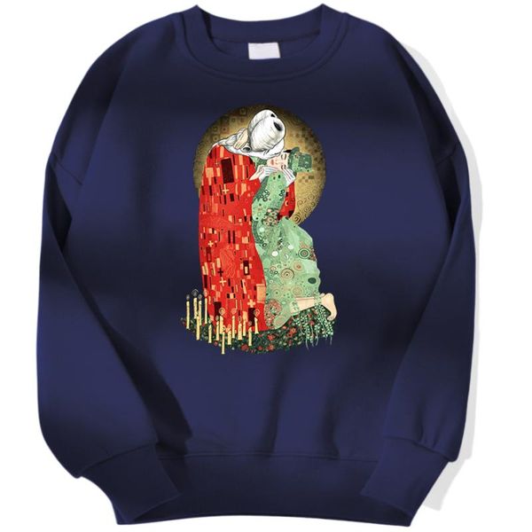 

women's hoodies & sweatshirts the bloody kiss cartoons print hoody creative casual women pullover loose sweatshirt oversized cute, Black