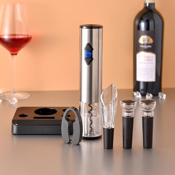 

smart home control automatic red wine bottle opener cap ser fast decanter set electric corkscrew foil cutter cork out tool with base gif