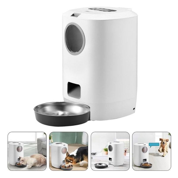 

automatic pet feeder dog cat container smart dogs product supplies bowls & feeders