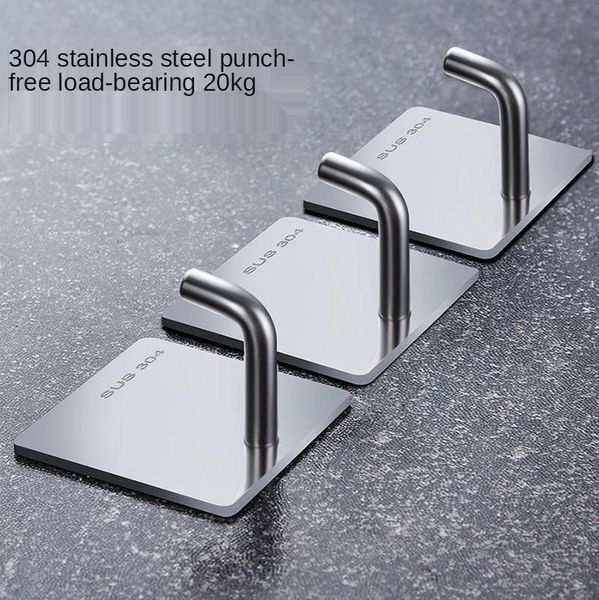 

hooks & rails no punching hook paste strong wall kitchen traceless stainless steel shelf multifunctional dormitory