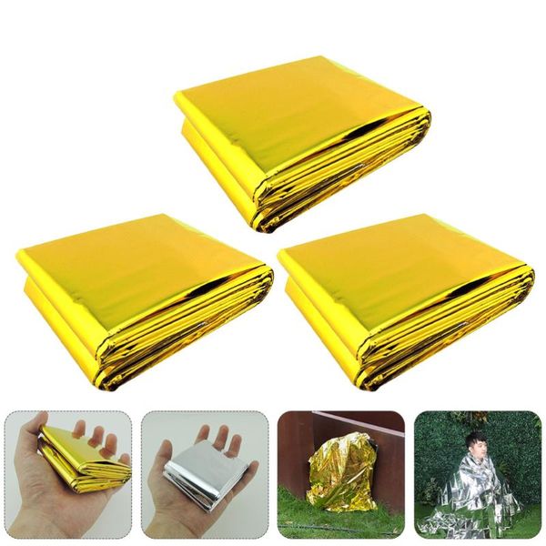 

outdoor pads 3pcs safe emergency blankets thermal space (assorted color)