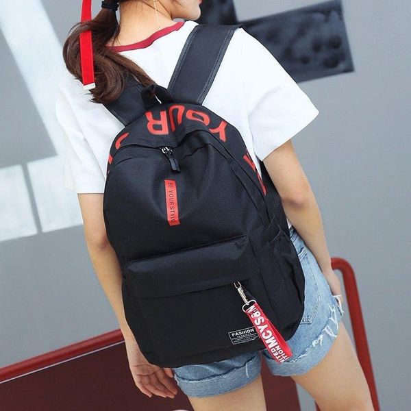 

backpack students schoolbag handbags korean foreign trade letter printing large-capacity travel crossbody bags