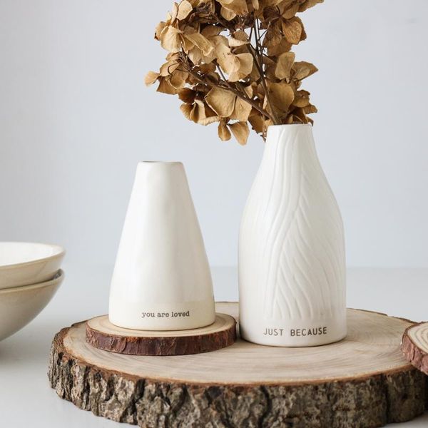 

vases cream - white hand shaped ins texture florets vases/home decorations