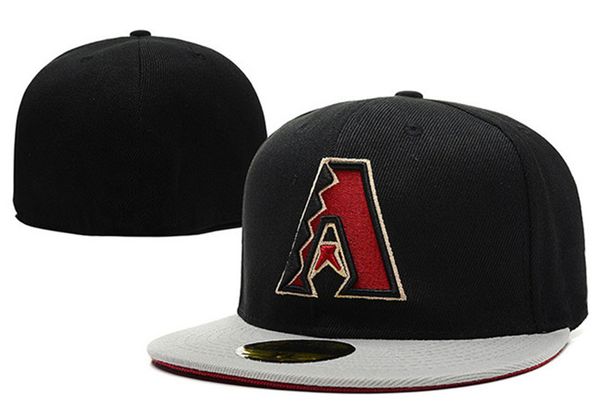 

2021 popular design fan's sport baseball arizona on field full closed hats summer out door fitted sized caps brand hip hop bo198g, Blue;gray