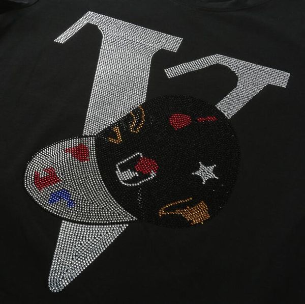 

men's t-shirts t-shirt shirt of t-fashionable men with puncture wounds the white and black neck tshirts for man, White;black