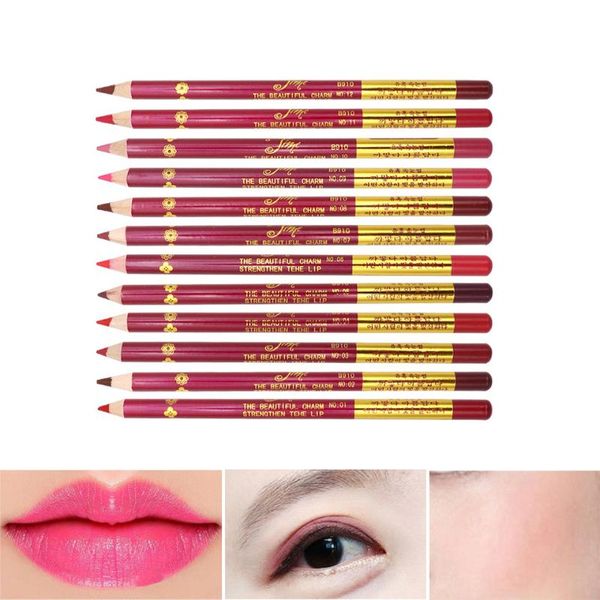 

lip pencils 1pc waterproof matte line pen for lips eyeliner blush makeup longlasting tattoo lipstick sketch dye tint liner pencil