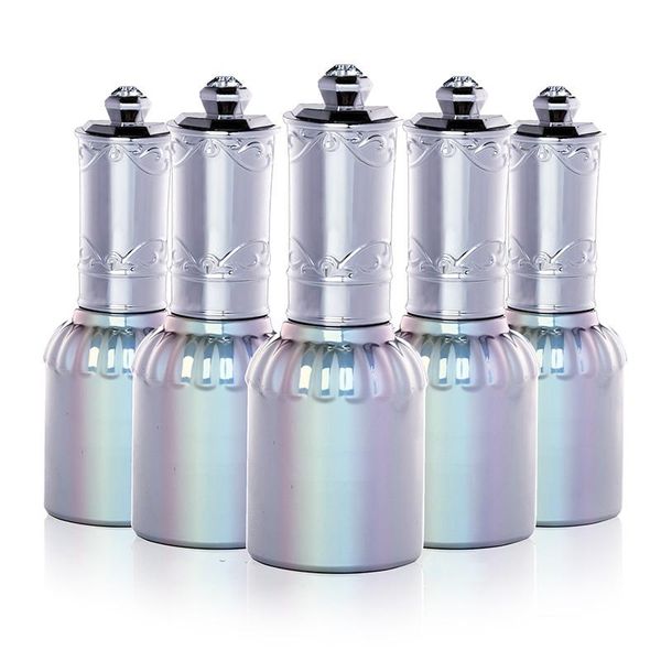 

storage bottles & jars wholesale15ml empty nail polish silver glass and diamond caps gel packing gule containers