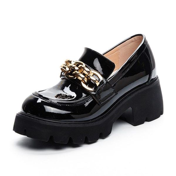 

dress shoes pumps chunky women's slip-on wedges woman 2021 fahion platform sneakers ladies high heels black