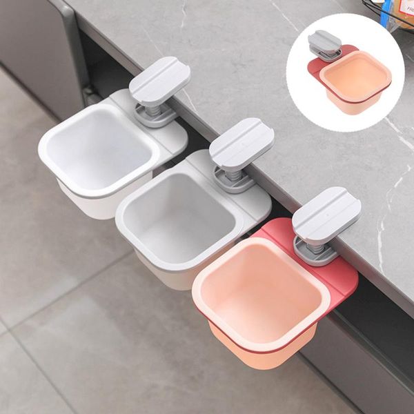 

waste bins 1pc multi-functional rotary table trash bin sundry storage box for home