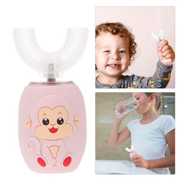 

smart electric toothbrush 1pc u shape cartoon adorable kid kids tooth cleaner