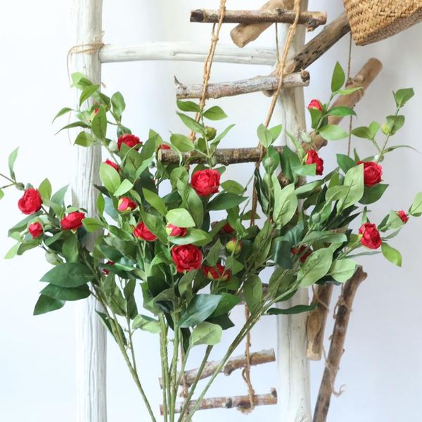 

decorative flowers & wreaths 90cm long european artificial flower home silk peony wedding foreign rose party decor 1pcs