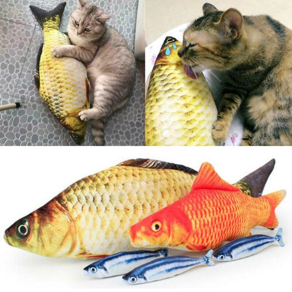 

cat toys 2021 wagging fish realistic plush simulation red carp doll toy