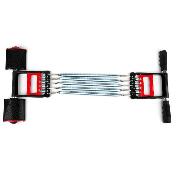 

five spring drivers chest expander developer fitness tension puller muscles exercise equipment resistance bands