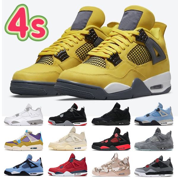 

aaa+ quality 4 black cat jumpman basketball shoes 4s university blue new bred flat shoe sneakers infrared sail white oreo trainers red thund