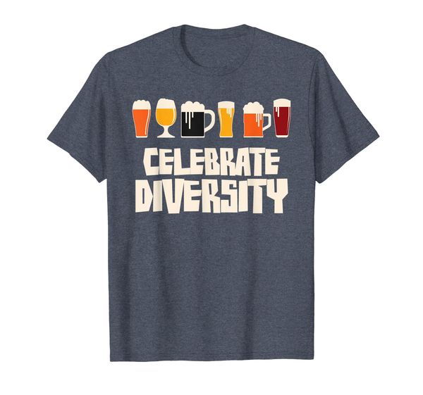 

celebrate diversity beer lover funny beer drinking t shirt, White;black
