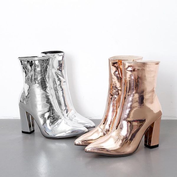 

boots knight comfortable ankle women short leather coarse high, Black