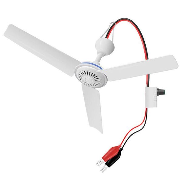 

electric fans 12v-85v 19.6" 6w ceiling fan air cooling adjustable speed hanging for bed home camping outdoor tent barbecue picnic u1je