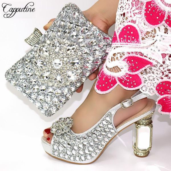 

dress shoes elegant heels and bag to match set 2021 ladies party for wedding on stock tx-170, Black