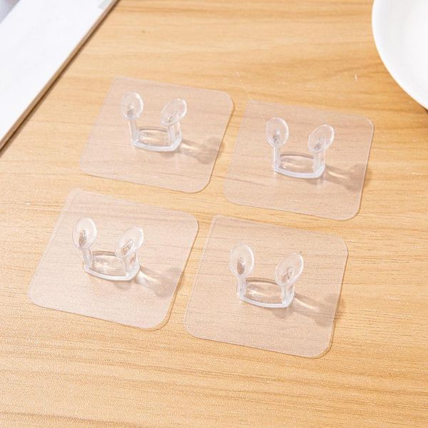 

hooks & rails wall storage hook power plug socket holder adhesive for kitchen bathroom accessories