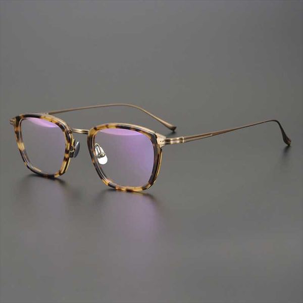 

fashion sunglasses frames pure titanium handmade eyeglasses women retro optical eyewear clear lens prescription vintage myopia g, Black