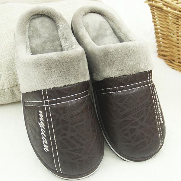 

faux fur woman slippers for home windproof keep warm bedroom womens soft massage tpr non-slip unisxe, Black