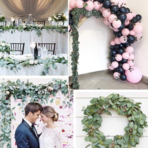 

artificial leaves vine rattan wedding wall home decor simulation plants for bridal birthday party decorations favor