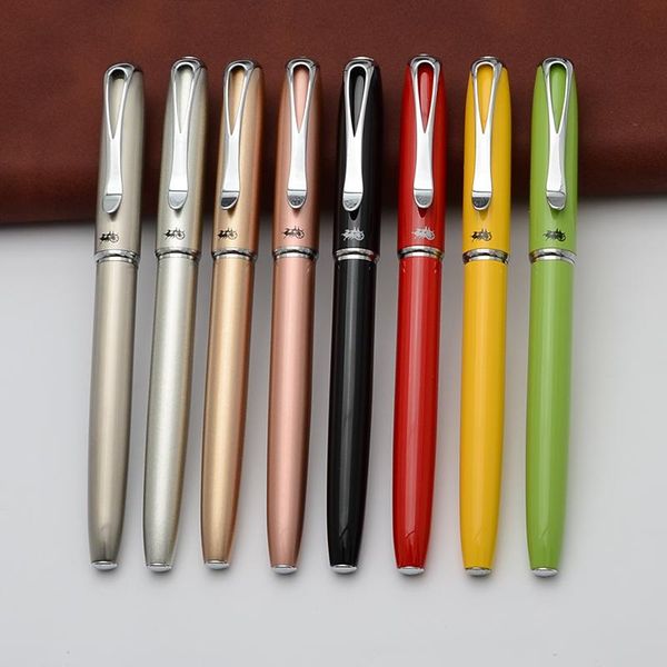 

gel pens jinhao black red rollerball pen silver clip metal ballpoint luxury business writing signing school office supp