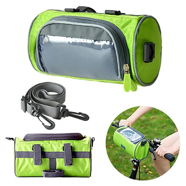 

cell phone mounts & holders touch screen bicycle front tube bag cycling handlebar mtb bike frame pannier 3 in 1 bags accessories